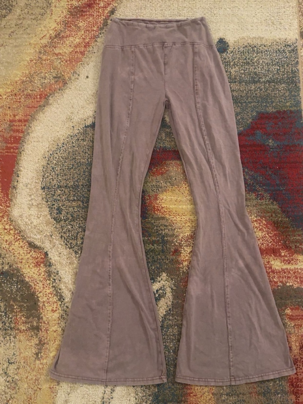 Urban Outfitters Mauve Flared Leggings